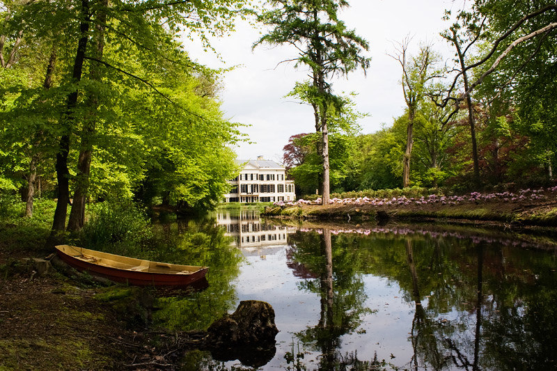 container huren Leersum Water bij Leersum in het park